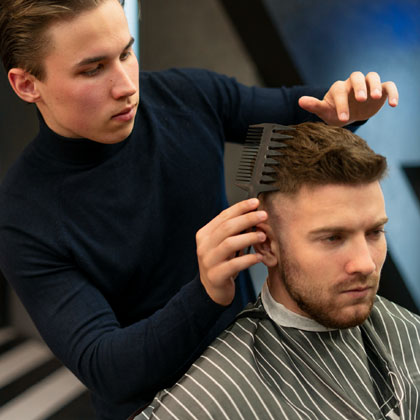 Männer Friseur